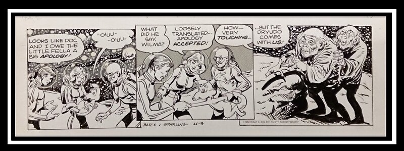 Jack Sparling, Cary Bates, Strip Original de BUCK ROGERS par Bates et Sparling - Comic Strip