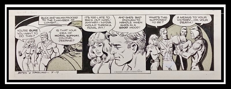 Jack Sparling, Cary Bates, Strip Original de BUCK ROGERS par Bates et Sparling - Comic Strip