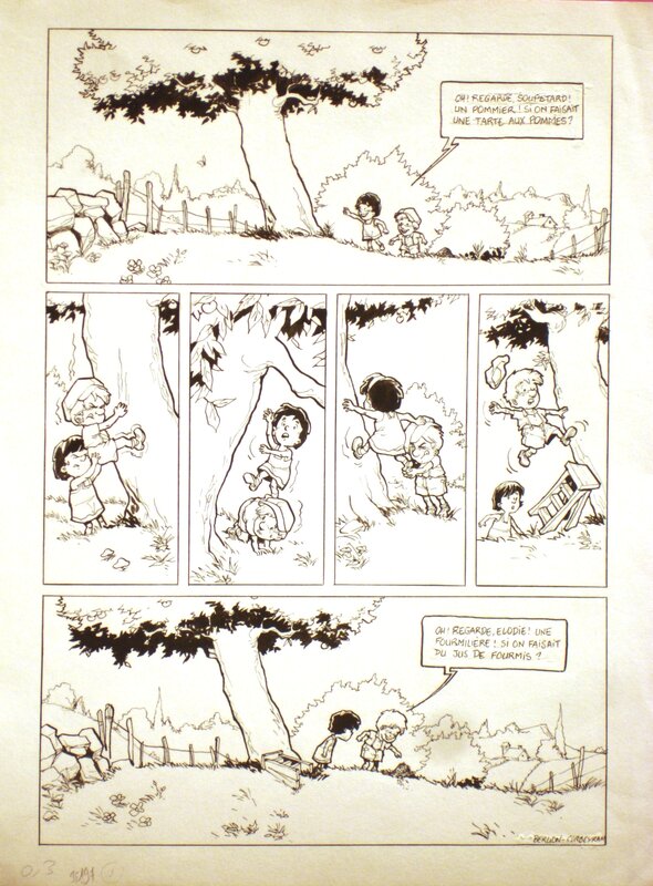 Berlion - Cadet des Soupetards - planche non publiée - Comic Strip