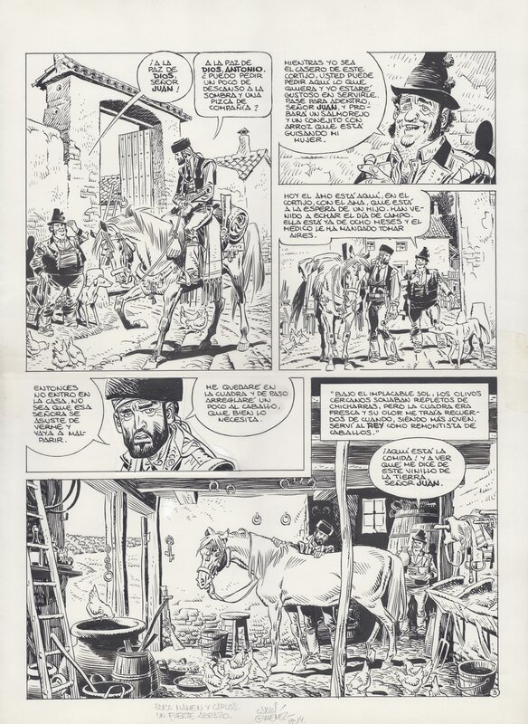 Bandolero, pag. 2 par Carlos Giménez - Planche originale