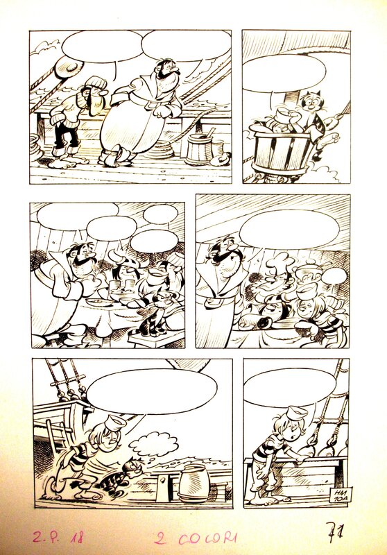 Planche Colin Colas by Eddy Ryssack - Comic Strip