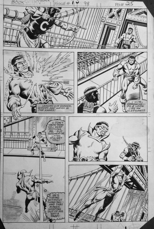 Ernie Chan, Andy Mushynsky, Power Man and Iron Fist #98 - Planche originale