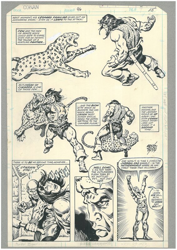 John Buscema, Ernie Chan, Conan the Barbarian 96 - Planche originale