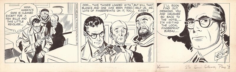 Rip Kirby 1954 par Alex Raymond - Planche originale