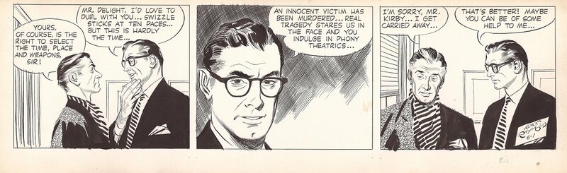 Rip Kirby 1954 par Alex Raymond - Planche originale