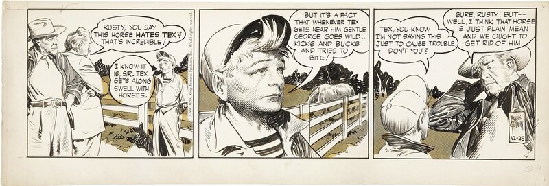 Rusty Riley 1954 by Frank Godwin - Comic Strip