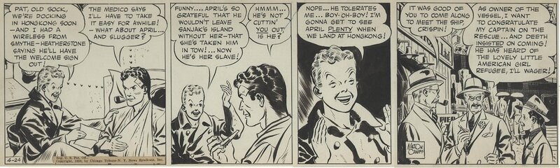 Milton Caniff, Terry and the Pirates 1939 - Planche originale