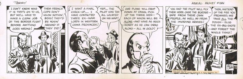 Milton Caniff, Terry and the Pirates 1939 - Planche originale