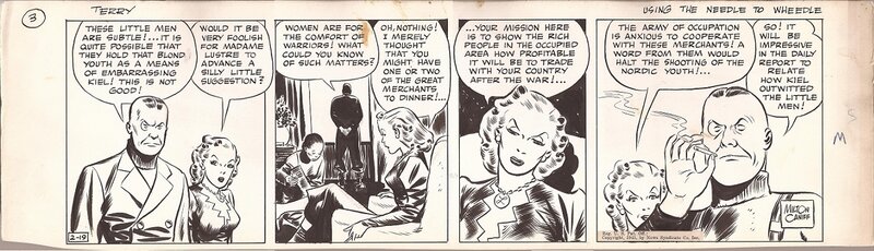 Milton Caniff, Terry and the Pirates 1941 - Planche originale