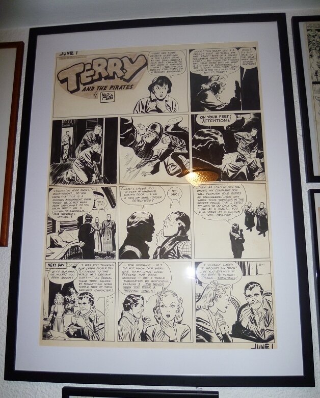 Milton Caniff, Terry and the Pirates Sunday 1941 - Planche originale