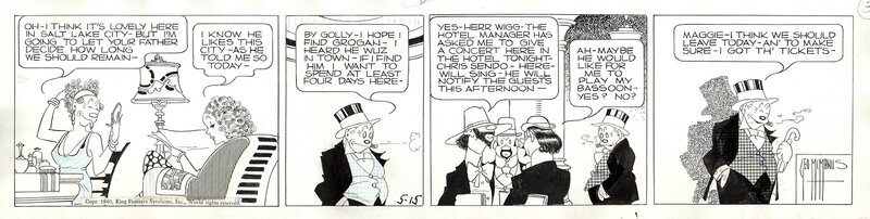 George McManus, Bringing up Father 1940 - Comic Strip
