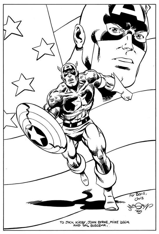 Captain america par chris malgrain ! - Illustration originale