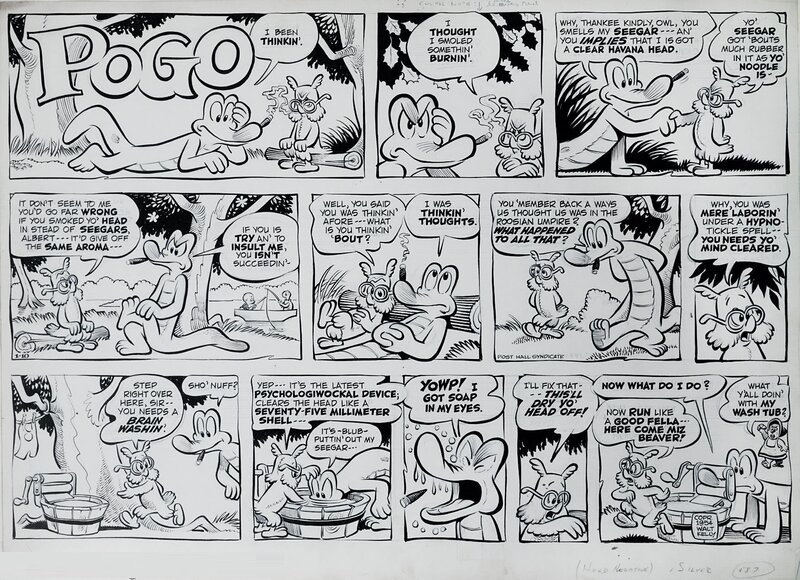 Pogo Sunday 1954 by Walt Kelly - Comic Strip