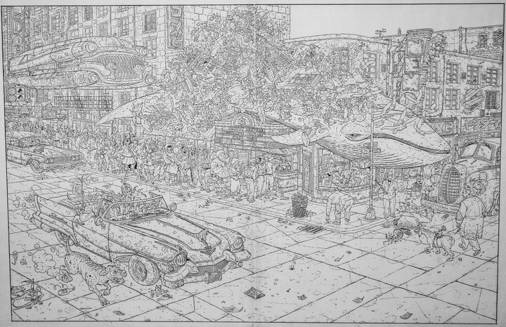 I forgot par Geof Darrow - Planche originale