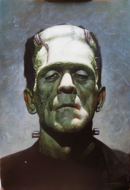 Frankenstein par Greg Staples - Illustration originale