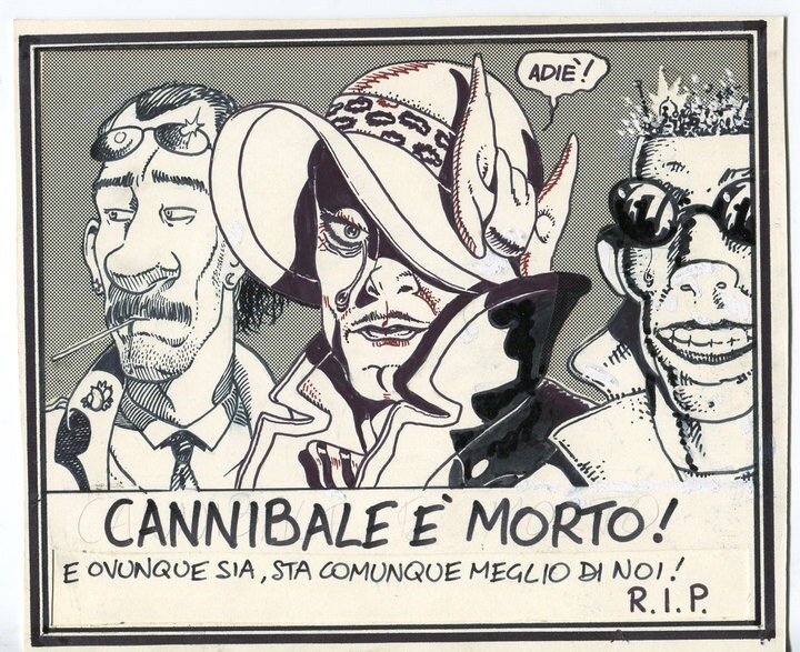 Cannibale e morto ! par Stefano Tamburini - Œuvre originale