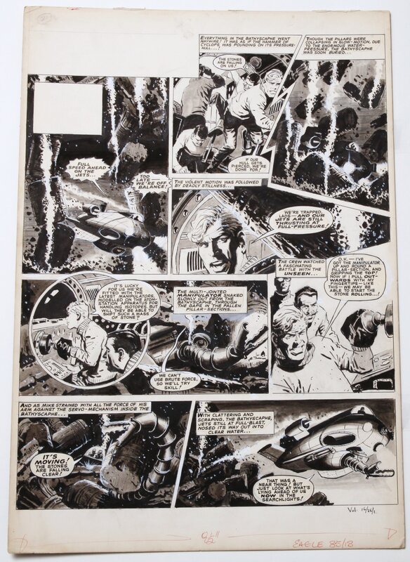 Gerald Haylock, Guinea pig - aventures sous la mer... Eagle vol 16 N°35 1965 - Comic Strip