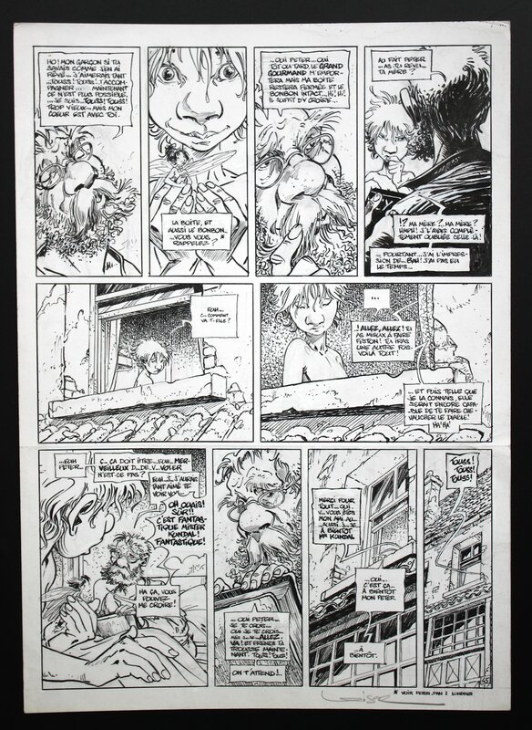 Régis Loisel, Planche tome 3 Peter Pan - Comic Strip