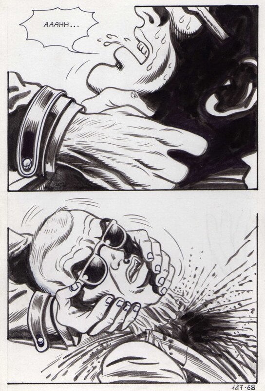 Giovanni Romanini, Planche de Wallestein - histoire et publication inconnus - Comic Strip