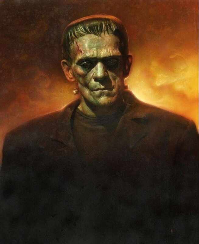 Frankenstein by Greg Staples - Original art