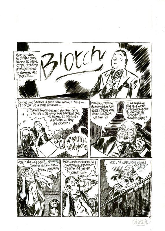 Blutch, Blotch, oeuvres complètes - Planche originale