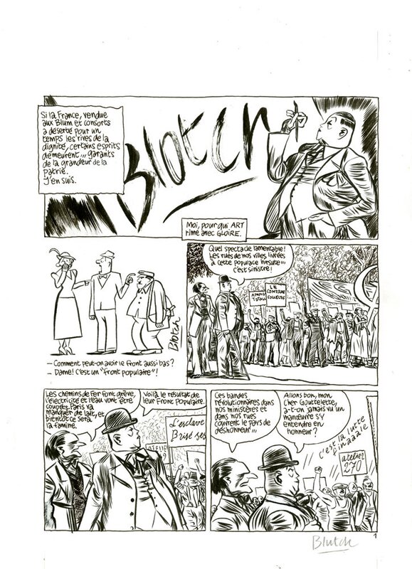 Blutch, Blotch, oeuvres complètes - Planche originale