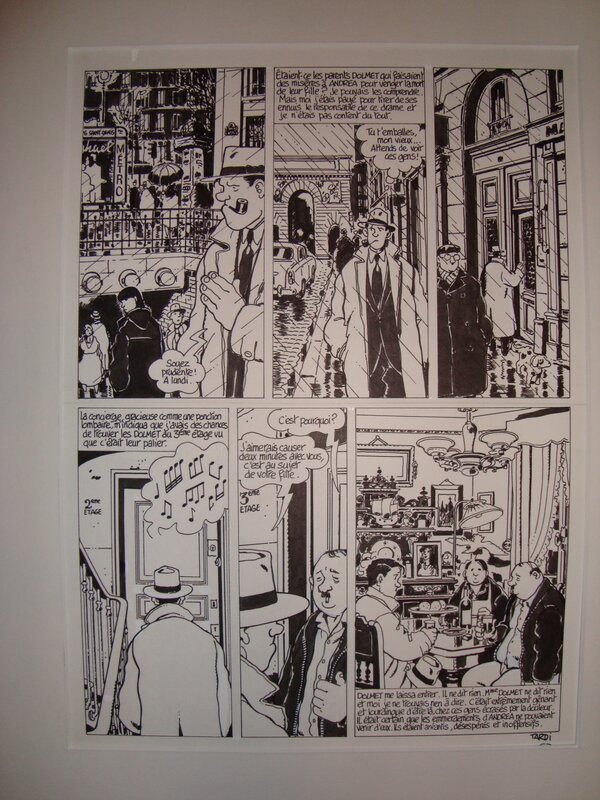 Nestor BURMA par Jacques Tardi, Léo Malet - Planche originale