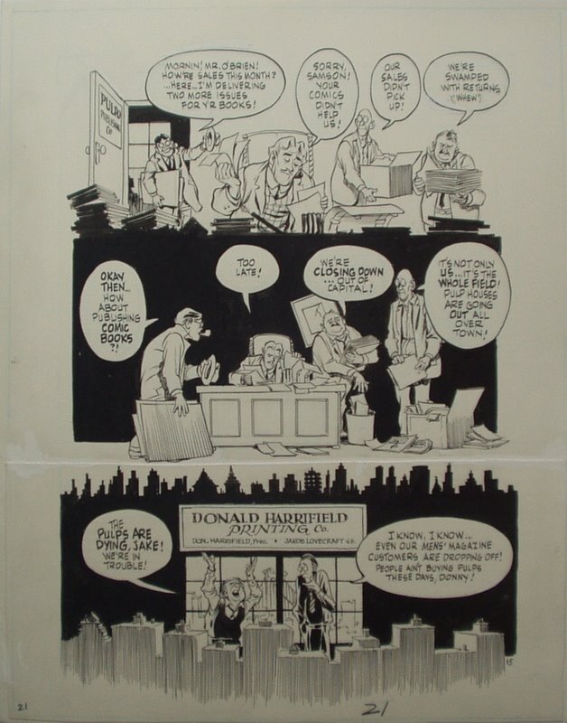 Will Eisner - The dreamer - page 15 - Donald Harrifield - Planche originale