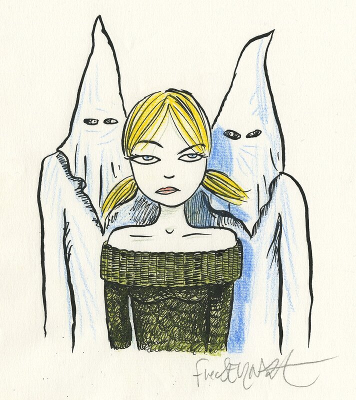 Alice par Fred Bernard - Illustration originale