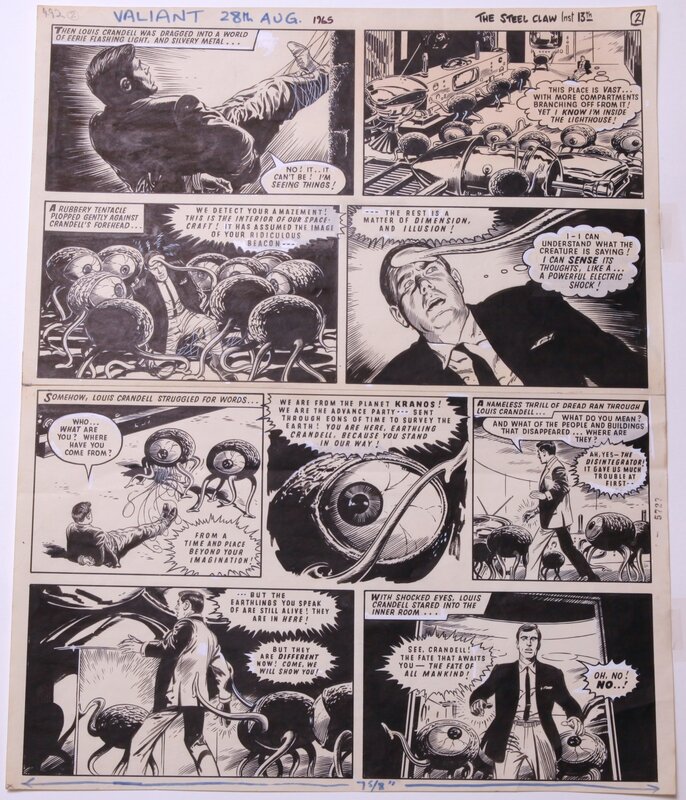 Jesús Blasco, Tom Tully, Main d'acier - revue Lion 28 août 1965 - Comic Strip