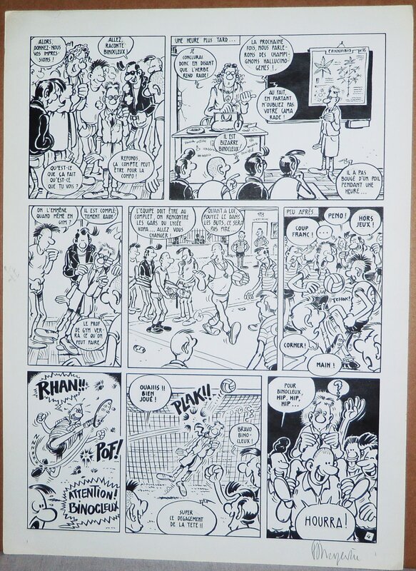 Frank Margerin, Et le winner est ..LE BINOCLEUX !!! Métal Hurlant N° 65 - 1981 - Comic Strip