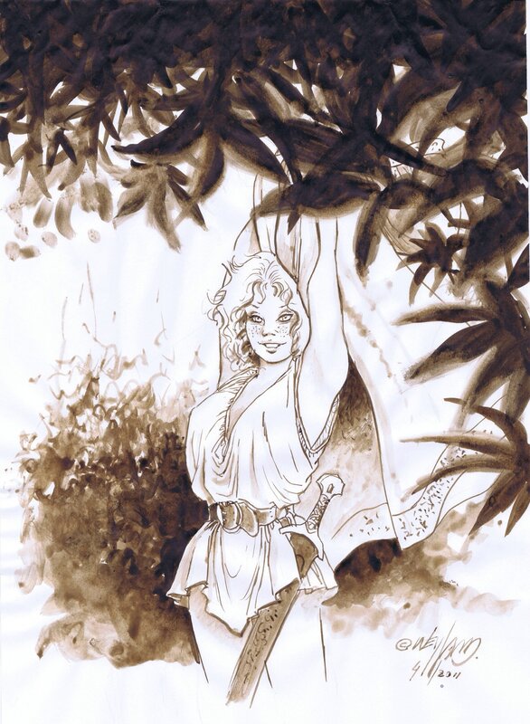Aria by Michel Weyland - Original Illustration