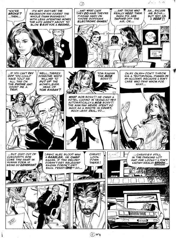 Kelly Green page par Stan Drake, Leonard Starr - Planche originale