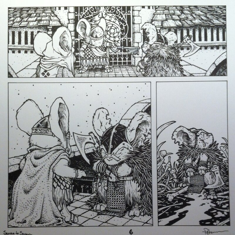 David Petersen, Mouse Guard : Service to Seyan - Page 6 - Planche originale