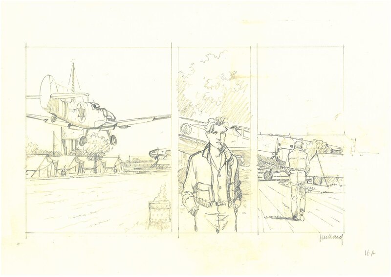 André Juillard, Mezek - Strip 16A crayonné - Original art