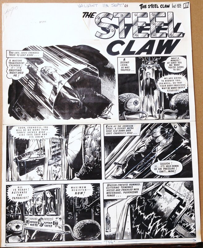 Jesús Blasco, Tom Tully, Main d'acier - revue LION 11 septembre 1965 - Comic Strip