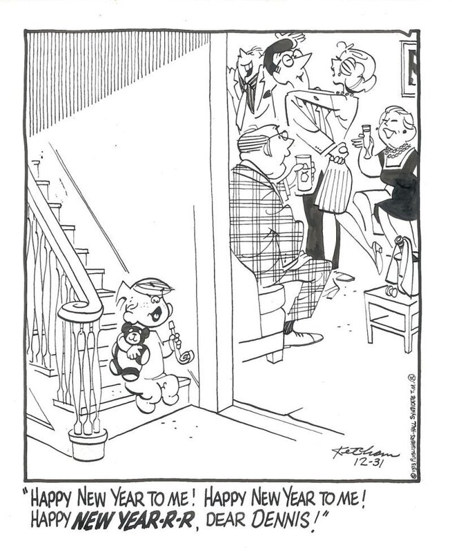 En vente - Dennis the Menace par Hank Ketcham - Planche originale