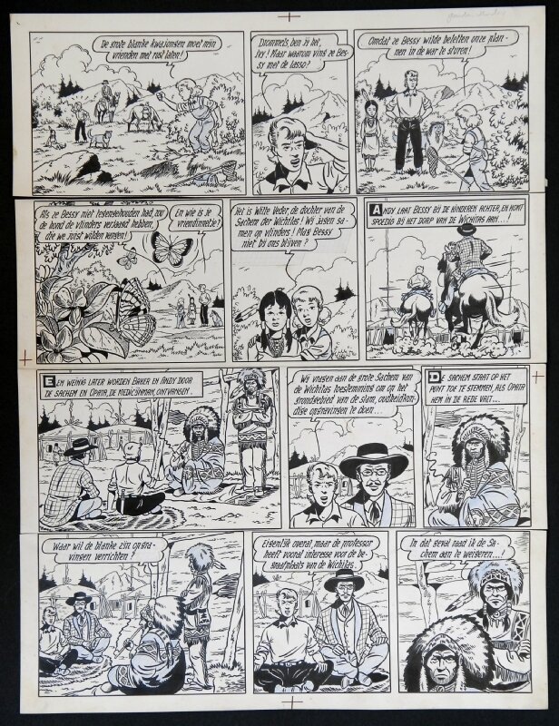 Bessy par Willy Vandersteen - Planche originale