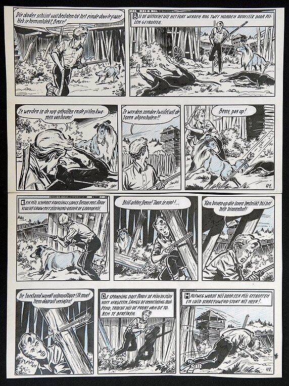 Bessy par Willy Vandersteen - Planche originale