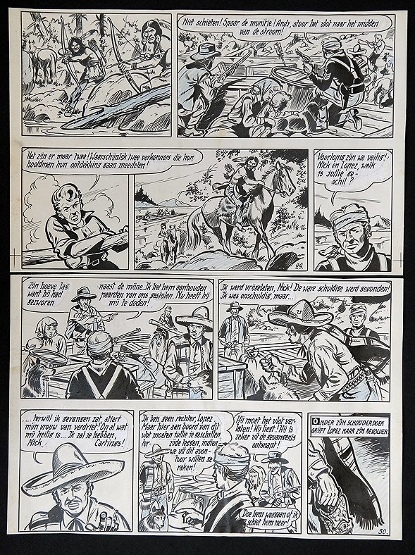 Bessy par Willy Vandersteen - Planche originale