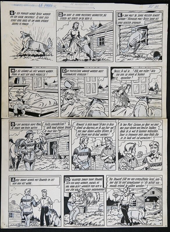 Bessy par Willy Vandersteen - Planche originale