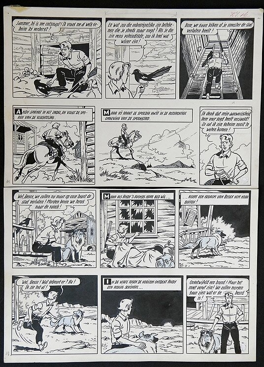 Bessy par Willy Vandersteen - Planche originale