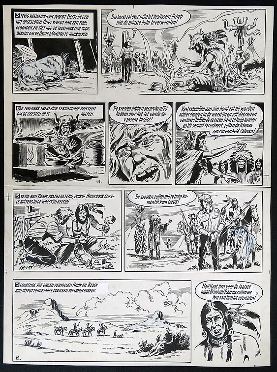 Bessy par Willy Vandersteen - Planche originale