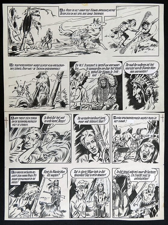 Bessy par Willy Vandersteen - Planche originale