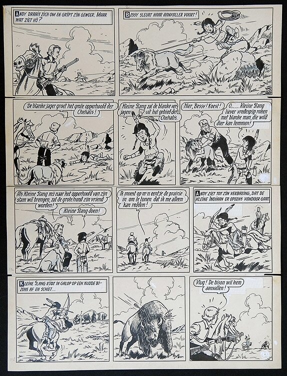 Bessy par Willy Vandersteen - Planche originale