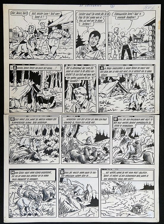 Bessy par Willy Vandersteen - Planche originale