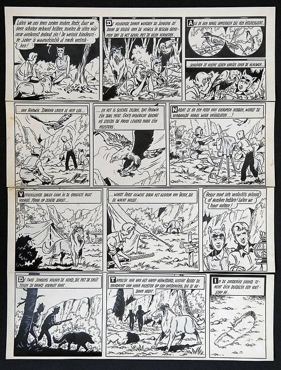 Bessy par Willy Vandersteen - Planche originale