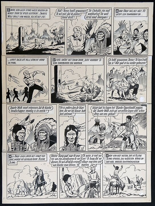 Bessy par Willy Vandersteen - Planche originale