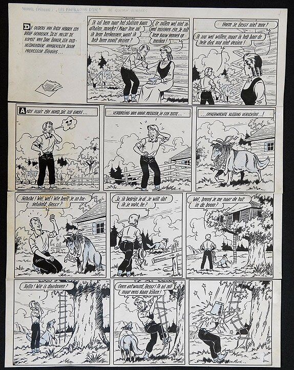 Bessy par Willy Vandersteen - Planche originale