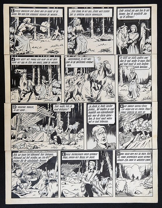 Bessy par Willy Vandersteen - Planche originale